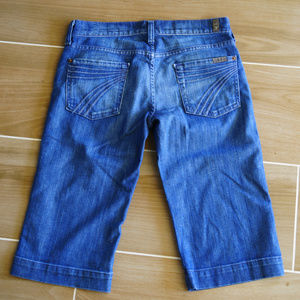 7 For All Mankind Dojo Jeans - capri shorts 26